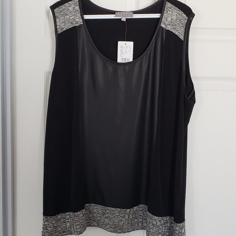 NwT Laura plus petite 3x knit tank